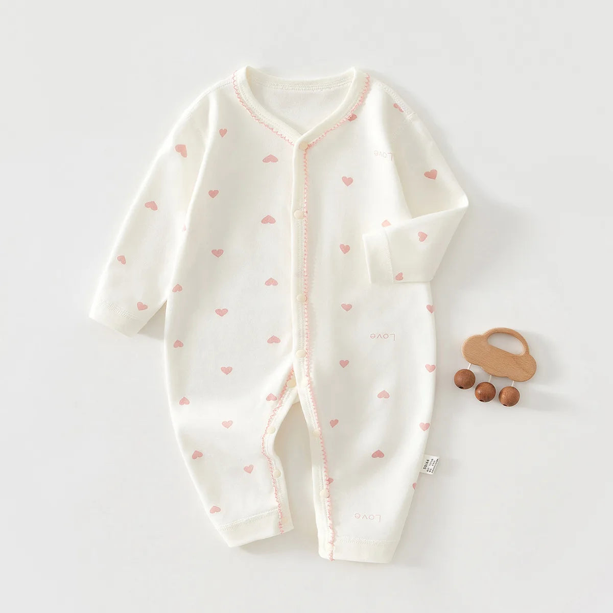Baby Bubble pure cotton hooded jumpsuit for newborns, soft and comfortable with a cozy hood, perfect for little ones.