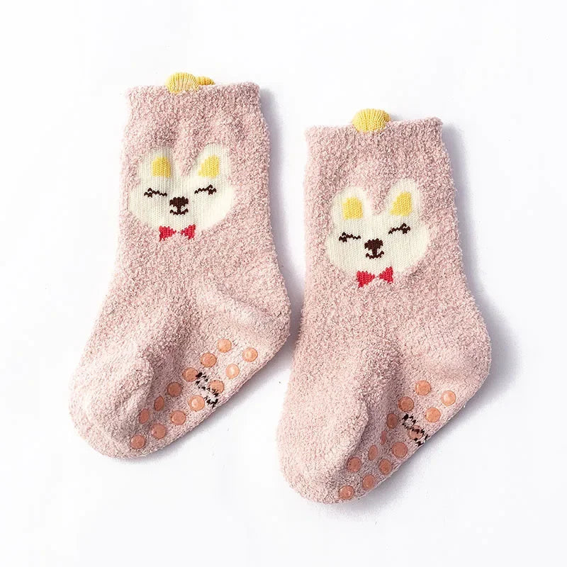 Baby Dinosaur Socks by Baby Bubble featuring colorful, soft, and warm baby socks with dinosaur patterns for infants.