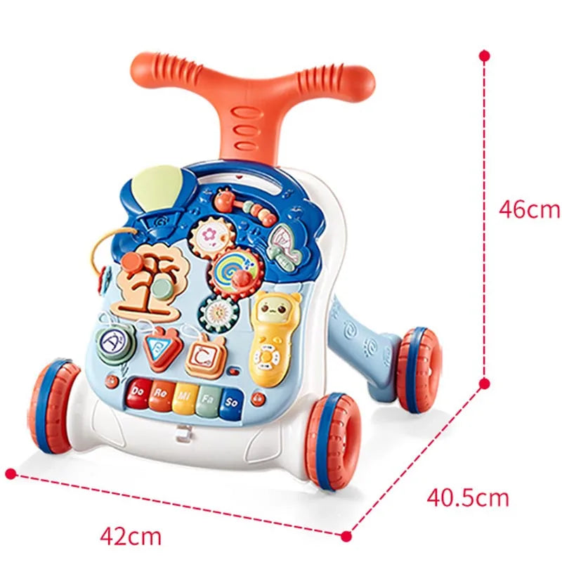 Baby Bubble adjustable multi-function learning baby walker with handles and wheels, designed to support early walking and mobility skills.