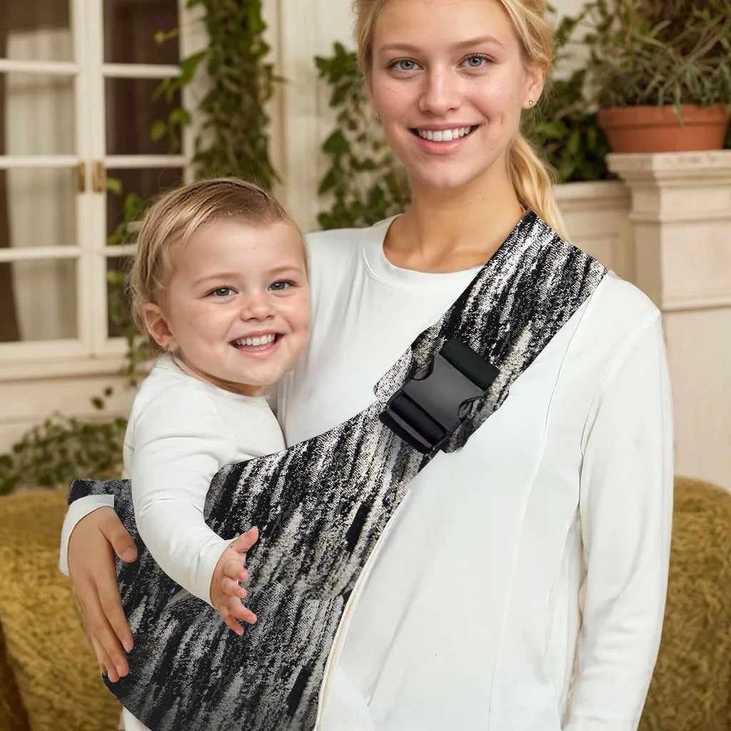 Baby Bubble adjustable baby ring sling carrier with hands-free strap, soft fabric, and secure rings for comfortable baby carrying.