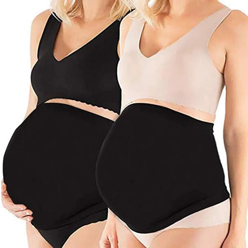 Baby Bubble prenatal belly brace belt providing breathable support for pregnancy from 2 to 10 months, shown in the image.