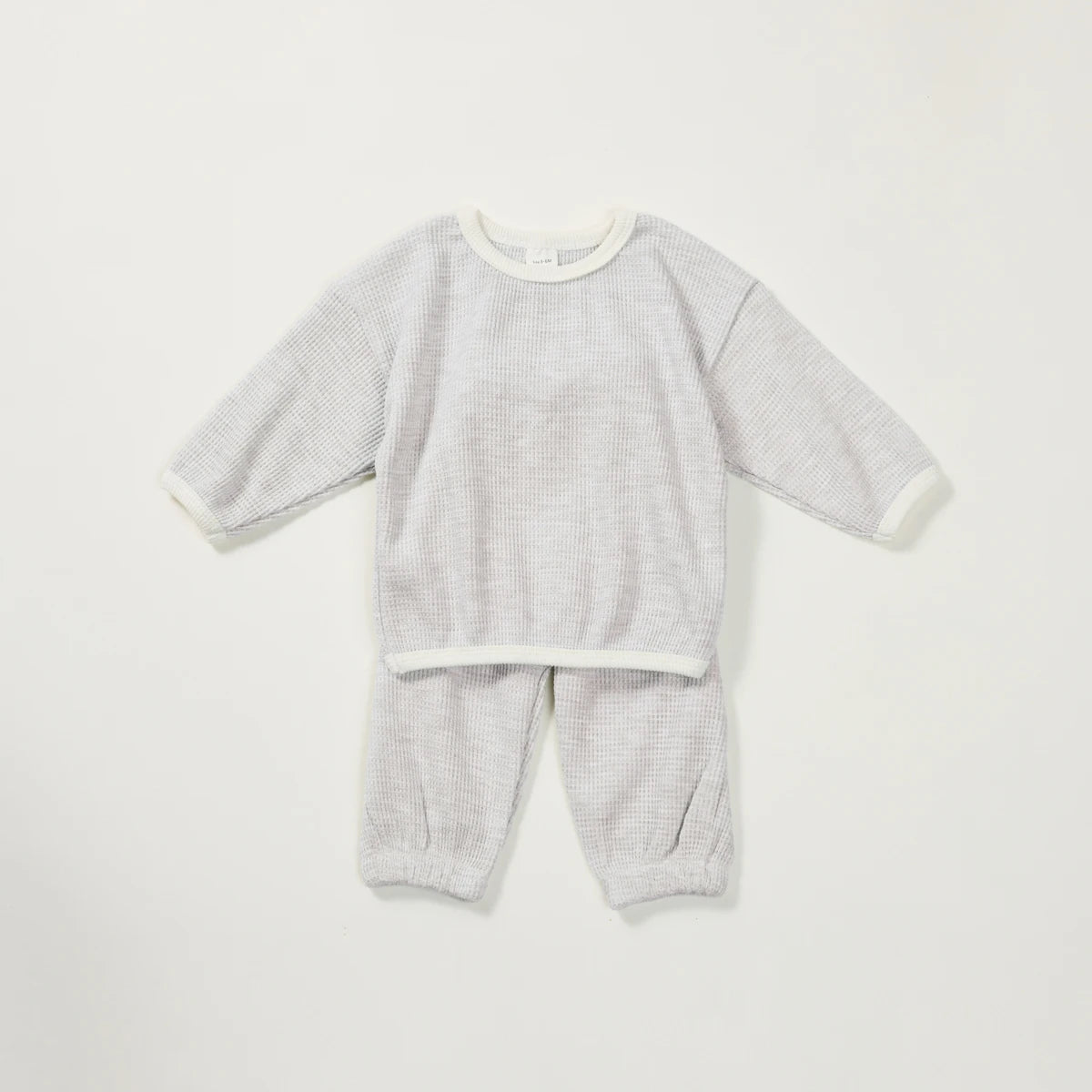 Baby Bubble Korean Waffle Suit, comfy 2-piece set with soft waffle fabric, ideal for casual wear and cozy lounging.