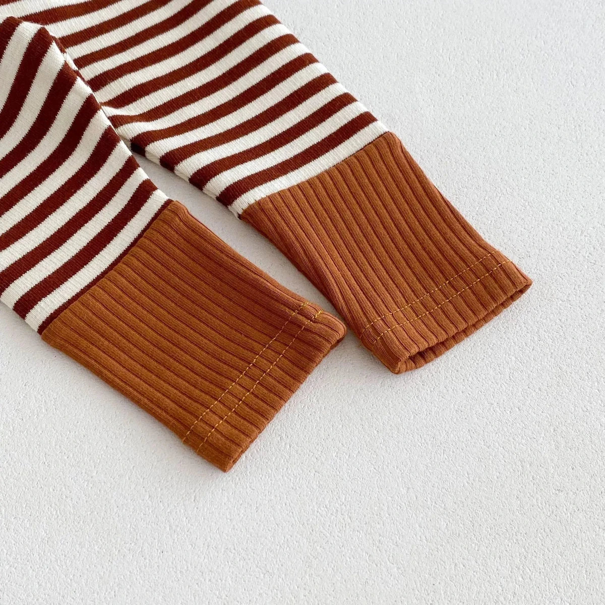 Autumn Newborn Infant Baby Boy Girls Candy Color Leggings Splice Striped Pants Fashion Baby Clothing - Baby Bubble