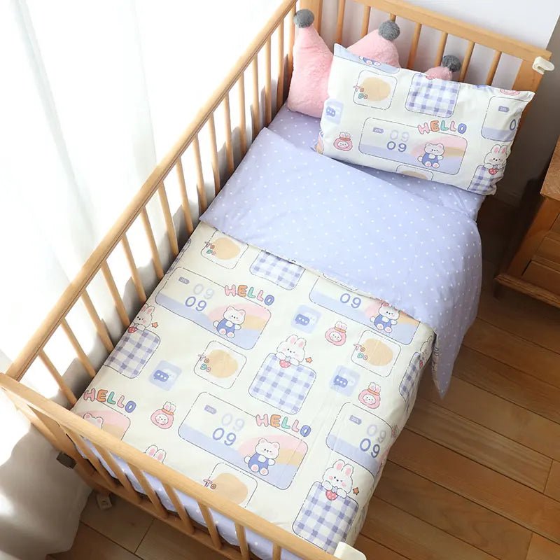 Baby Bedding Set – Cotton Crib Bedding for Newborns - Baby Bubble