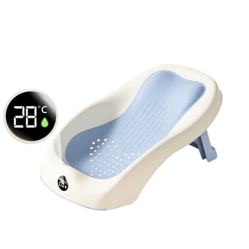 Folding Baby Bath Tub – Non - Slip Newborn Shower Support - Baby Bubble