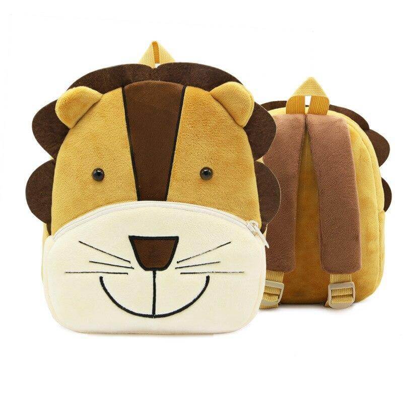 animal backpack for kids Toddler with Plush Dog Puppy Toy — SMALL dark backpacks feature a material that needs to charge under bright light for approximately half an hour to glow properly WIBACKER 10 inch Toddler Mini