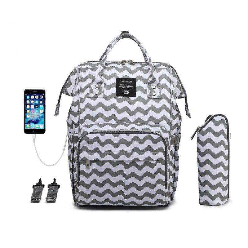 Waterproof Diaper Bag with USB Charging Port | Baby Bubble display picture 1