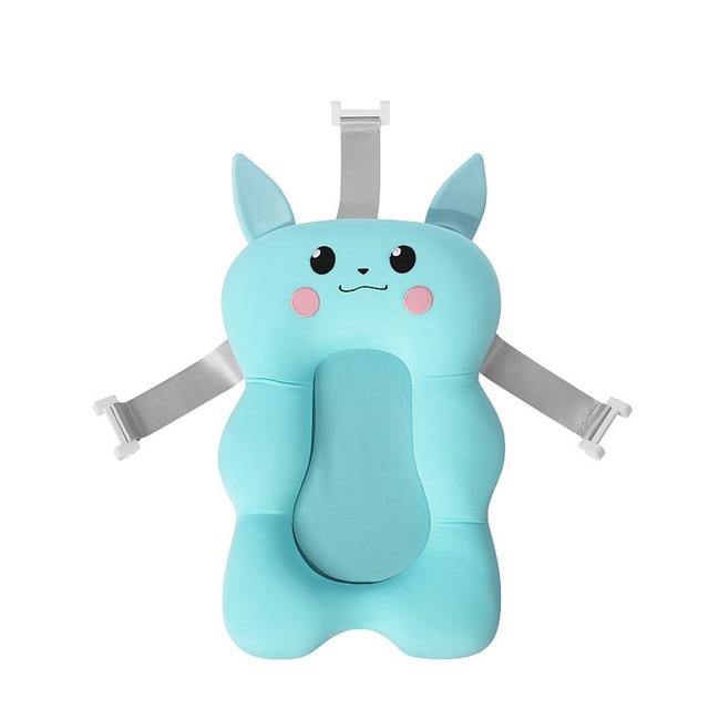 Soft Anti-Slip Baby Bathtub Cushion | Green Cat