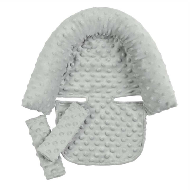 baby trend car seat head support NICEYEA Baby Carseat Headrest Head Neck Support and Strap Covers Soft Head Support Pillow for Newborn Headrest Car Seat Stroller Cushion Pad Grey