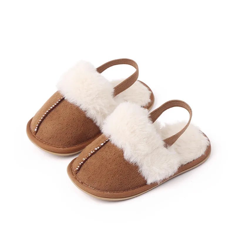 Baby fur slippers discount