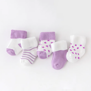 Baby Thick Socks Baby Thick Socks Baby Bubble Store Purple 0-6 months 