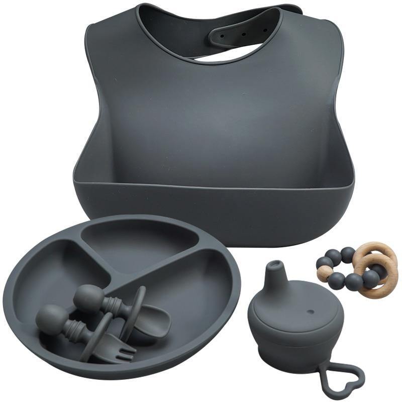 Deluxe Silicone Baby Feeding Set - Baby Bubble Store