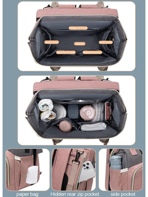 Folding Crib Bed Large capacity Baby Backpack