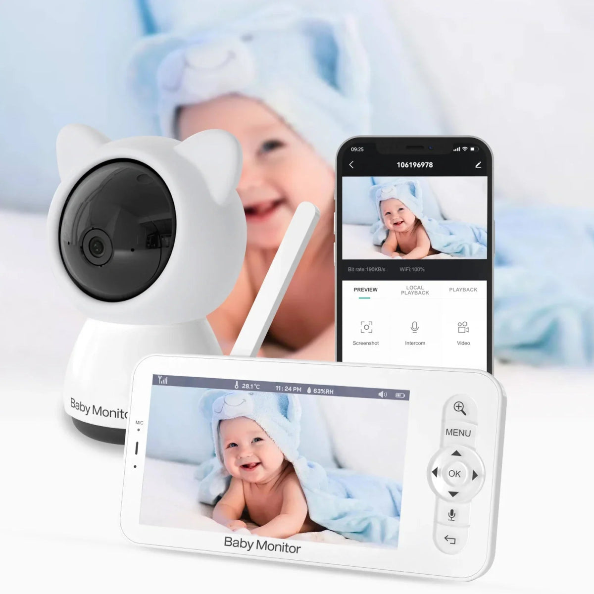 Dxr8 Pro Infant Optics Best Baby Monitor With Vox Mode Bable Video
