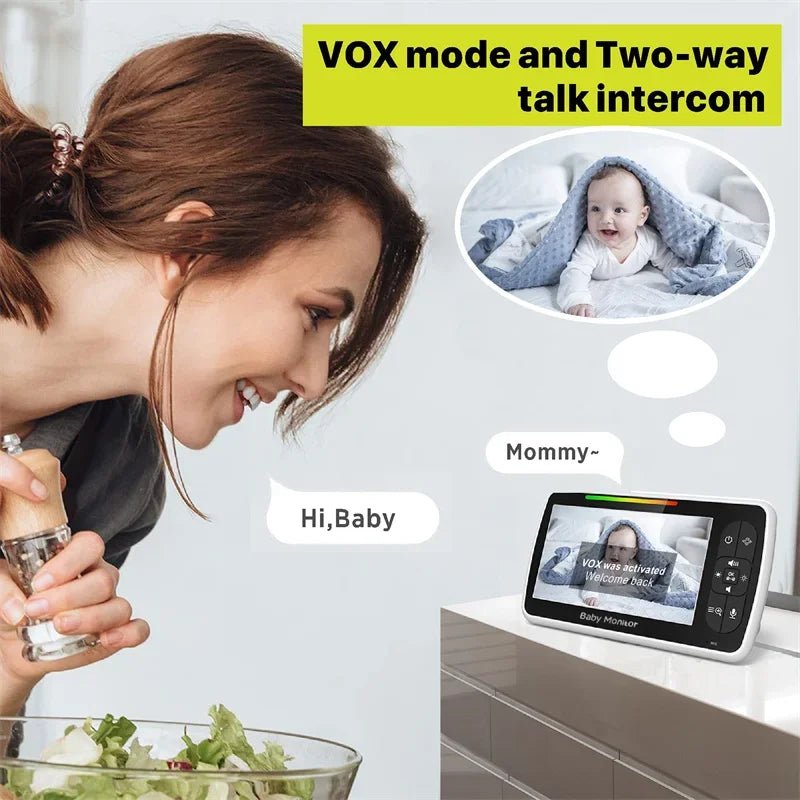 New Video Baby Monitor 5" HD - BabyStar™ - Baby Bubble