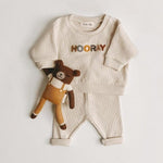 2022 Spring Fashion Baby Clothing Baby Girl Boy Clothes Set Newborn Sweatshirt + Pants Kids Suit Outfit Costume Sets Accessories 0 Baby Bubble Store Ivory 3-6M 66 