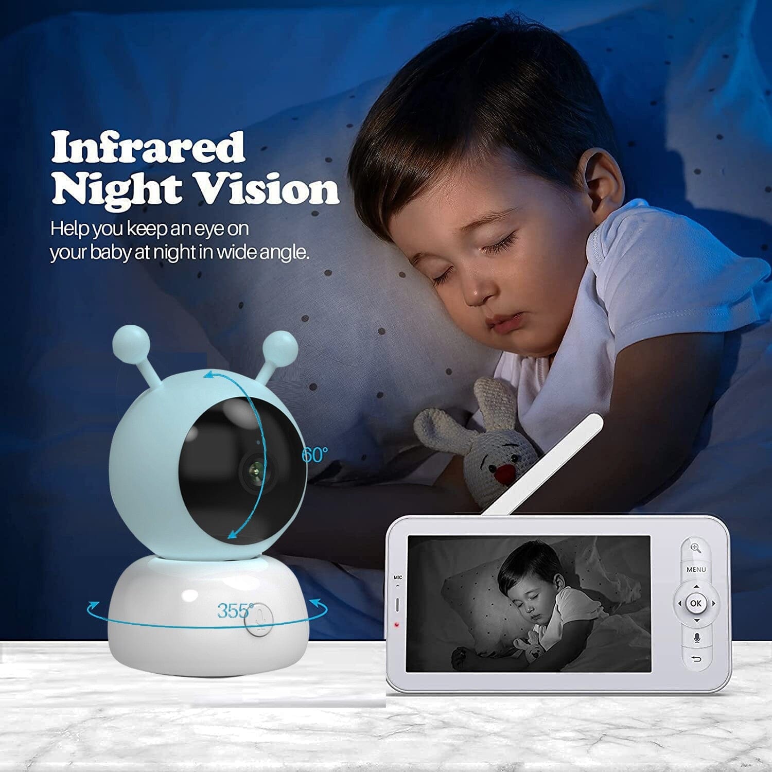 Babyphone caméra de surveillance bébé connecté smartphone - MOMY VISIO –  Nayliss