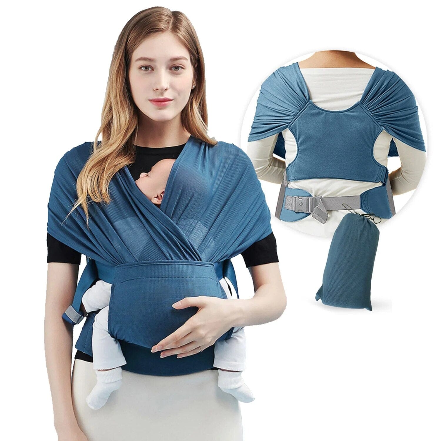 Adjustabl Bags Newborn Stuff Baby Carriers Infant Wrap Sling Breathable for Babies Girl and Boy Baby Bubble Store blue 