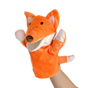 Animal Hand Finger Puppet Plushed Doll Educational Baby Toys Fox Bear Shark Simulator Soft Stuffed Toys Anime Doll Game For Girl 0 Baby Bubble Store Fox 