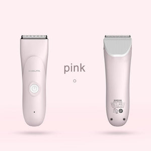 Automatic Gather Hair Trimmer Baby Adult Mute Waterproof Kids Hair Clipper Sleep Haircut Home-Use Electric Hairdressing Tool 0 Baby Bubble Store pink 