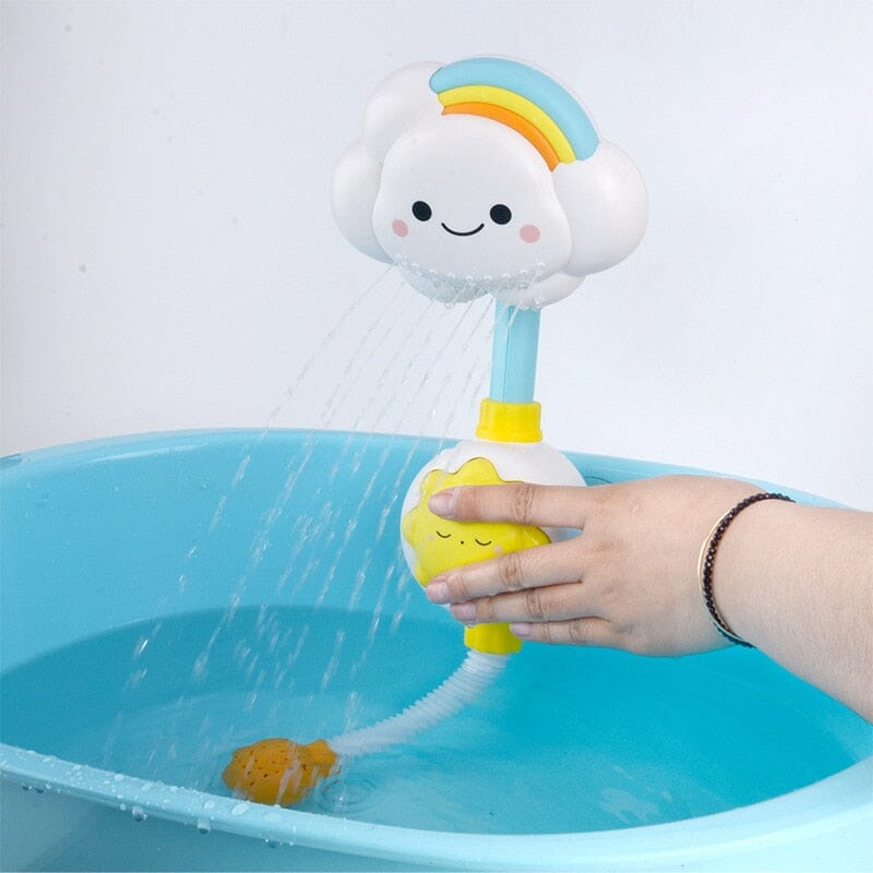 Baby Bath Toys Cloud Bathtub Showers Bathing Spouts Suckers Folding Faucet Children Bath Toys Cute Spray Shower Kids Gift 0 Baby Bubble Store 