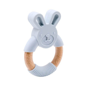 Baby Elephant Silicone Teether Baby Elephant Silicone Teether Baby Bubble Store Rabbit Grey 