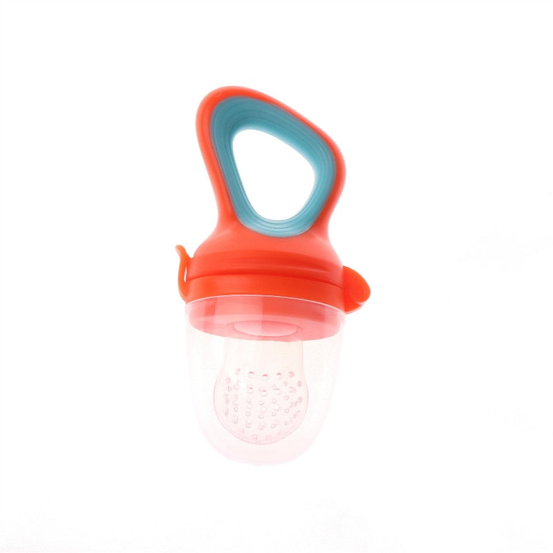 Baby Food Nibble Pacifier Baby Food Nibble Pacifier Baby Bubble Store Orange Blue 