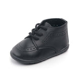 Baby High Top Leather Shoes Baby High Top Leather Shoes Baby Bubble Store Black 7-12 Months 