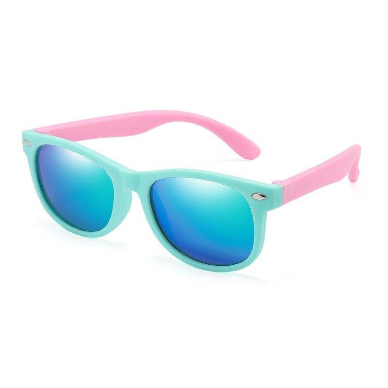 Baby Polarised Silicone Sunglasses, Light Blue