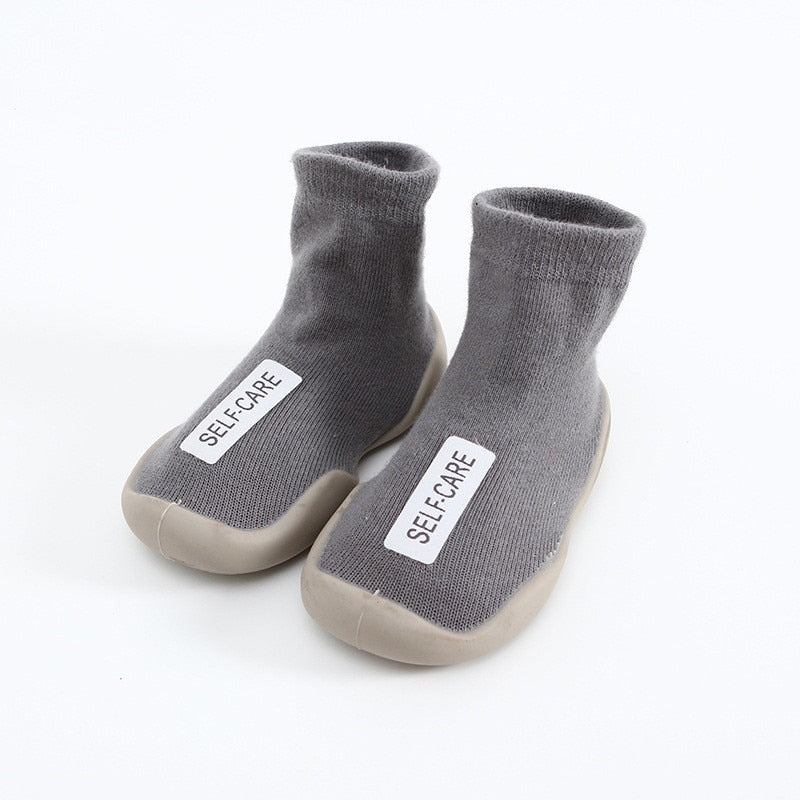 Baby Slipper Shoes Socks Baby Slipper Shoes Socks Baby Bubble Store Grey 6 to 12 Months 