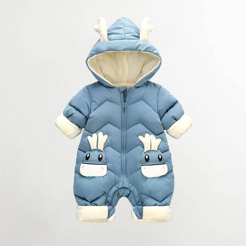 Baby Thick Winter Jumpsuit Baby Thick Winter Jumpsuit Baby Bubble Store Blue 3M 