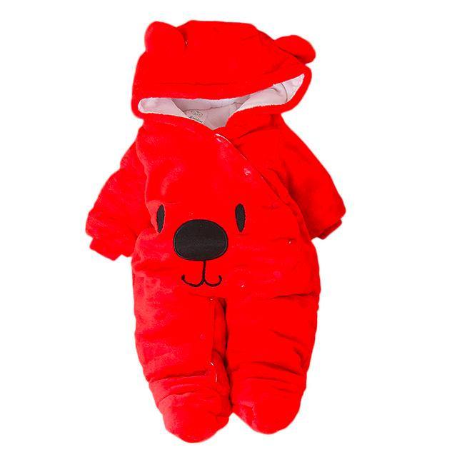 Baby Warm Romper Baby Warm Romper Baby Bubble Store Red 3M 