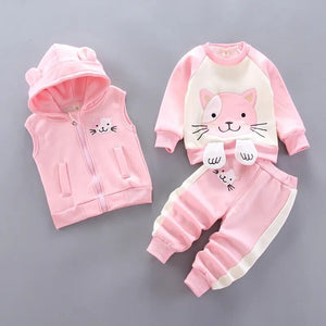 Baby Winter Bear Outfit Baby Winter Bear Outfit Baby Bubble Store Pink Cat 6M 
