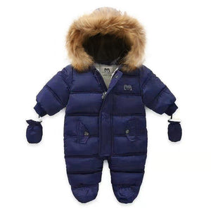 Baby Winter Warm Jumpsuit Baby Winter Warm Jumpsuit Baby Bubble Store Blue 3M 