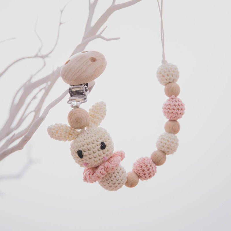 Baby Wood & Crochet Teething Chain Baby Wood & Crochet Teething Chain Baby Bubble Store 