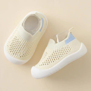 Breathable Kids Infant Casual Shoes 2023 Baby Children Girls Boys Mesh Sneakers Bottom Soft Comfortable Non-Slip Shoes Baby Bubble Store 73Beige Inner 11.5cm 