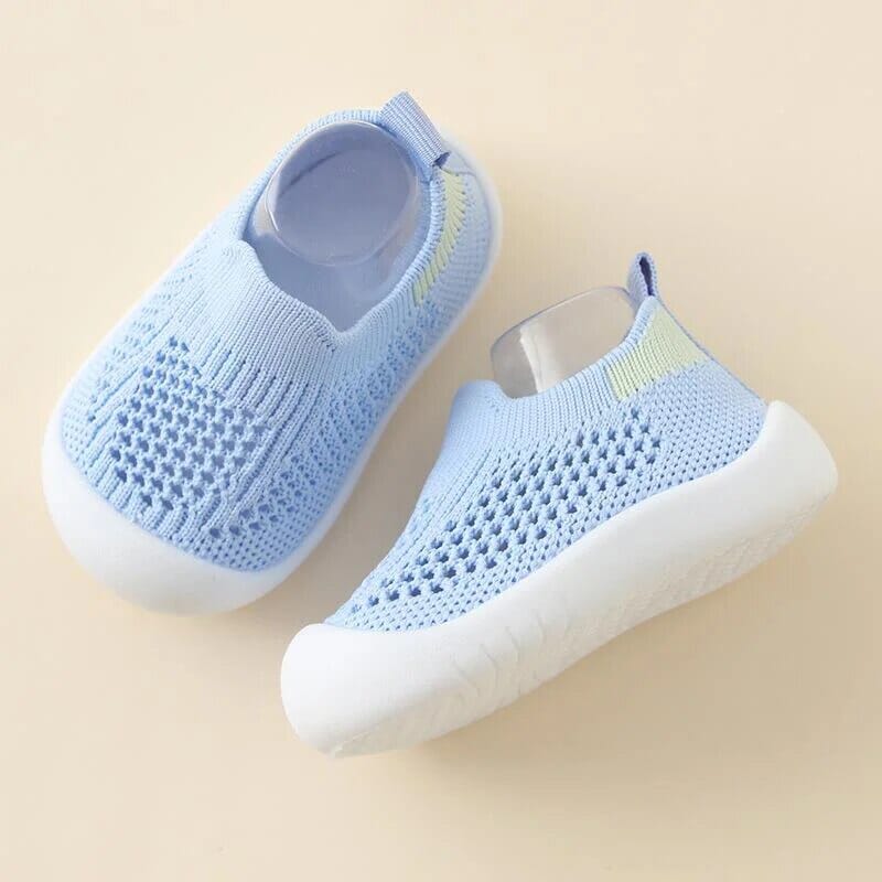 Breathable Kids Infant Casual Shoes 2023 Baby Children Girls Boys Mesh Sneakers Bottom Soft Comfortable Non-Slip Shoes Baby Bubble Store 73Blue Inner 11.5cm 