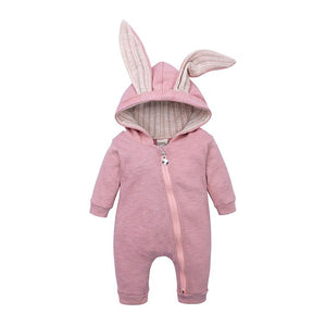 Bunny Baby Romper Bunny Baby Romper Baby Bubble Store Pink 3M 