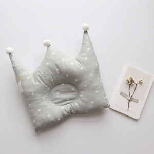 Crown Shape Head Protection Baby Pillow Crown Shape Head Protection Baby Pillow Baby Bubble Store Grey Crown 