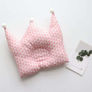 Crown Shape Head Protection Baby Pillow Crown Shape Head Protection Baby Pillow Baby Bubble Store Pink Triangle 