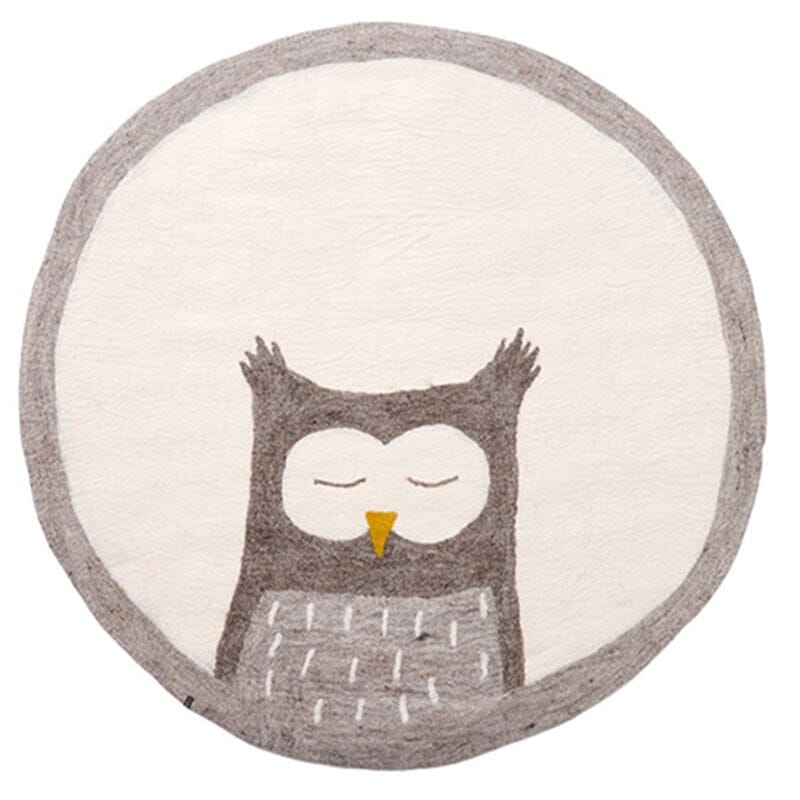 Cute Cartoon Rugs for Bedroom Large Area Round Animal Floor Mat Home Children&#39;s Room Plush Carpet Fluffy Soft Baby Crawling Rug Baby Bubble Store F 160x160CM 
