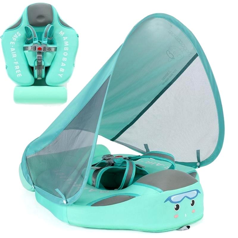 Deluxe™ Baby Swim Float Canopy Deluxe Baby Swim Float Canopy Baby Bubble Store Green Turtle 