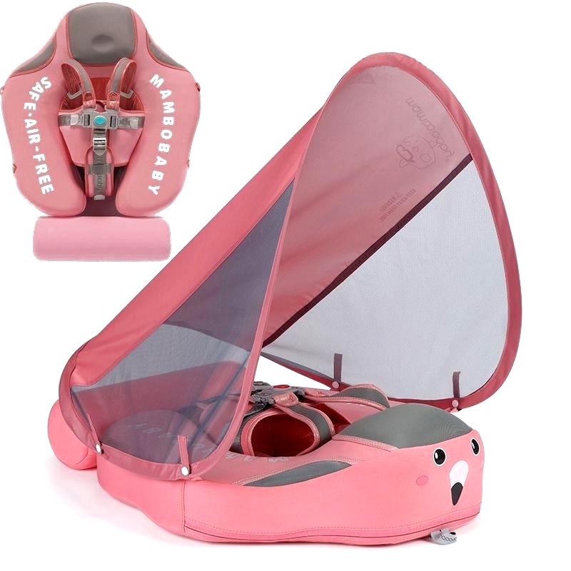 Deluxe™ Baby Swim Float Canopy Deluxe Baby Swim Float Canopy Baby Bubble Store Pink Flamingo 