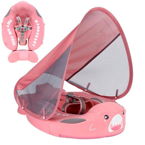 Deluxe™ Baby Swim Float Canopy Deluxe Baby Swim Float Canopy Baby Bubble Store Pink Shark 