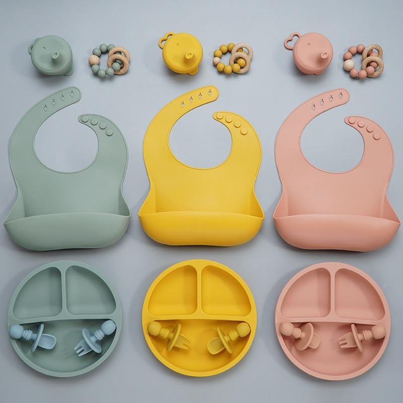 Platinum Silicone Baby Feeding Set Pumpkin Edition – milktop