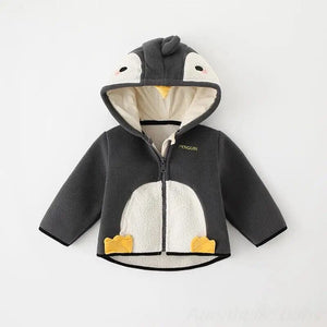 Dinosaur Jacket for Boys Toddler Girl Coat Animal Cartoon Casual Baby Kids Clothes 2022 Winter Fleece Zipper Children Outwear Baby Bubble Store HK02 6-9M Size 73 