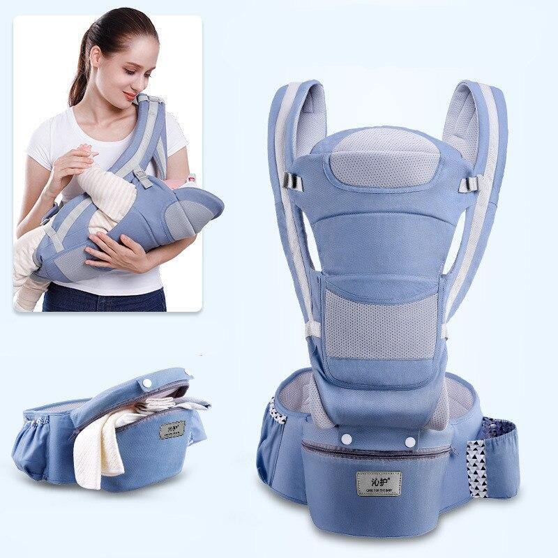 Ergonomic Hip seat Baby Carrier Ergonomic Hip seat Baby Carrier Baby Bubble Store Blue 