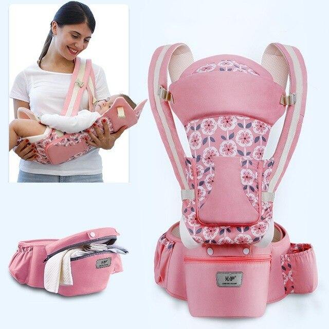 Ergonomic Hip seat Baby Carrier Ergonomic Hip seat Baby Carrier Baby Bubble Store Flower Pink 