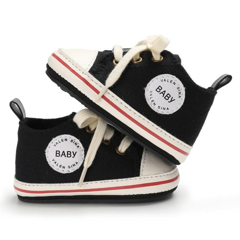 First Walker Canvas Baby Shoes First Walkers Toddler Canvas Sneaker Shoes Baby Bubble Store Black 1 