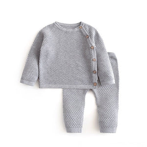Infant Baby Sweater Outfit Infant Baby Sweater Outfit Baby Bubble Store Gray 9-12M 